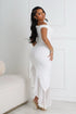 Rivelle Off Shoulder Ruffle Mesh Maxi Dress